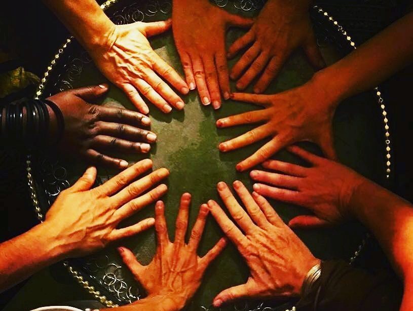all hands on drum